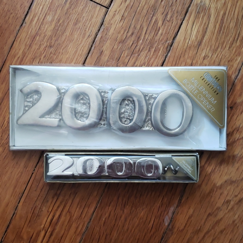 2000 Millennium Countdown Bottle and Wine Opener